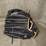 Wilson Baseball Glove Black Genuine Leather A450 12 Right Hand Throw. Fixed Price $29.99.