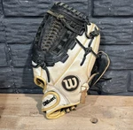 Wilson A500 Baseball Glove & 1/2 Inch Black White Rh Thrower A05RF20115. Fixed Price $43.99.