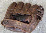 Vintage 1940'S Nokona Leather Split Finger Baseball Softball Glove Antique. Fixed Price $69.95.