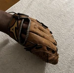 Mizuno Prospect GCP1150Y1 11.5" Brown Black Leather Glove Left Hand Padded. Fixed Price $22.47.