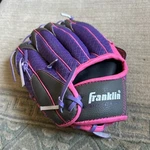 Franklin Mesh Tek Glove 9.5" Pink Purple Youth Girls Pre-owned 22867.. Fixed Price $19.00.
