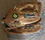 Wilson Leather Baseball Glove Milwaukee Brewers Mark Loretta Model A2294. Fixed Price $12.99.