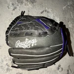 Rawlings Storm 12" Leather Softball Glove Black Purple Shell. Fixed Price $199.00.