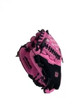Wilson Girls Pink Baseball Glove Left Hand Thrower Size 10.75". Fixed Price $49.99.