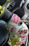 Rawlings Heart Hide Softball Glove 12 Left Leather Gray Pink Blue. Fixed Price $220.00.
