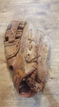 Vtg Softball Glove Right Hand Throw #60-211600 Made In Taiwan Montgomery Ward. Fixed Price $7.50.