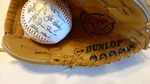 Dunlop L-10 Grip-master Tan Leather Baseball Glove Nylon Stitched. Fixed Price $12.00.