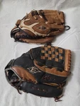 (2) Easton Rht Baseball Gloves 1/2" 125FP & 13" SP1300 (pre-owned). Fixed Price $50.99.