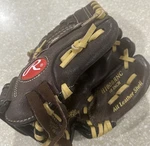 Rawlings Baseball Glove 10" Rht Leather Shell H100BRNC Adjustable Strap. Fixed Price $13.48.