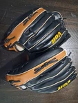 Lot Of Voit VS-600 Baseball Gloves 12 Model 75764 Black Rht Barely Used. Fixed Price $23.99.
