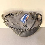 Cooper Left Hand Throw Baseball Catcher Mitt Black Leather Vintage Glove. Fixed Price $59.95.