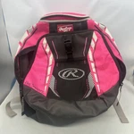 Rawlings Players Backpack, Neon Pink Black R400-NPK Baseball Equipment 3 Pockets. Fixed Price $15.88.