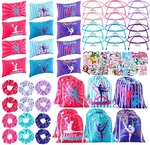 49 Pcs Gymnastics Party Favor Set 12 Makeup Bag Bracelet Drawstring Bac.... Fixed Price $26.99.