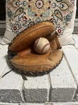 Mizuno Steer Hide Catchers Glove: Rh: Mpr C011: Power Close: Approx. 11". Fixed Price $20.00.
