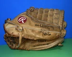 Rawlings RBG4 Basket-web Fastback Brown Leather Baseball Glove School Size. Fixed Price $24.02.