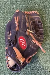 Rawlings GSO125BT 12.5" Baseball Mitt Glove Lht Leather Fastback Model Black. Fixed Price $29.95.
