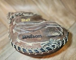 Wilson Staff Series A1871 Pre Oiled Leather Baseball Catchers Mitt Rht Glove. Fixed Price $80.00.