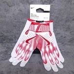 Nike Alpha Elite Baseball Batting Gloves Mens Size Large White Red FB2310-124. Fixed Price $49.95.