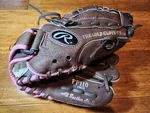 Rawlings FP110 Girls Fastpitch Softball Glove 11" Right Hand Throw Brown Pink. Fixed Price $11.95.