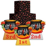 Pcs Chili Cook Off Trophies Prizes 1ST 2ND 3RD Place Medals .... Fixed Price $28.86.