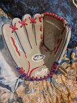 Rawlings Players Series 1/2 Baseball Glove WPL115GS Red Blue Grey Lefty R401. Fixed Price $20.00.