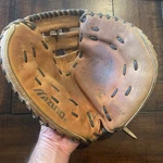 Fully Broken-in Mizuno MPM-C002 Softball Catcher's Mitt 35" Circumference. Fixed Price $44.90.