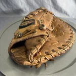 Vtg Pro Baseball Catchers Glove Left Catching Made Light Weight Bf B-3. Fixed Price $35.00.