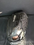 Worth Titan Model J13 Black 13" Baseball Glove For Right Hand Throw. Fixed Price $14.99.