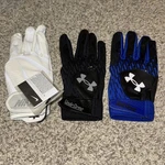 Nike Under Armour Youth Medium Softball Baseball Lot 3 Batting Gloves Right Hand. Fixed Price $24.99.