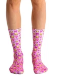 Living Royal Photo Print Crew Socks: Girly Emoji. Fixed Price $14.98.