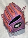 Rawlings Youth Players Series 9" Baseball Glove Right Hand Throw Pink/purple S30. Fixed Price $10.90.