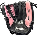 Franklin 4510 Rtp 9.5" Youth/kids Pink/black Baseball Glove T-ball Rht. Fixed Price $15.99.