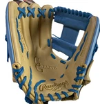 New Rawlings 11.5" Youth Gg Elite Series Baseball Glove Lht Blonde & Blue. Fixed Price $109.99.