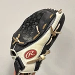 Rawlings R50130BW 13" Leather Softball Glove Left Hand Black/white Strap. Fixed Price $32.00.