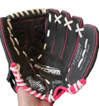 Rawlings Storm Girls Rht Pink And Black Leather 1/2 Glove ST1050FPP. Fixed Price $17.00.