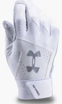Under Armour Ua Yard White Grey Baseball Batting Gloves New Mens Sz Sm. Fixed Price $38.97.