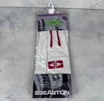 Easton Batter's Glove Nip Lh Xl White Red Leather. Fixed Price $15.00.