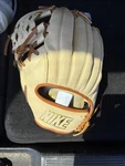 Nike Vapor 11.5" Leather Baseball Glove Right-hand Snake-eyes Web. Fixed Price $50.00.
