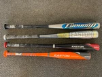 Lot Easton Mako Youth Bat 27 FP14MKY + 30" S200 31" Typhoon EA70. Fixed Price $72.44.
