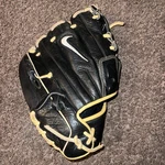 Nike Air N1 Series Baseball Glove Mitt Black Leather Infield Web 11.25". Fixed Price $96.00.