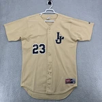 Rawlings Baseball Jersey Men Large Beige Mesh Button Front #23 Adult. Fixed Price $34.99.