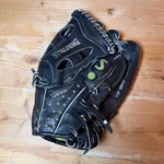 Spalding Air Flex 11.0 Baseball Glove Top Grain Leather Black Lime 42-163 Rht. Fixed Price $19.99.
