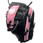 Hello Kitty 9.5" T-ball/youth Baseball Glove Black & Pink Right Hand Throw Logo. Fixed Price $12.99.