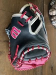 Wilson A2K 33.5" M23 Baseball Catcher Mitt Dark Navy Pink - Retail $420. Japan.. Fixed Price $300.00.