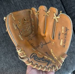 Vintage Reggie Jackson Rawlings RBG155 Baseball Glove 10". Fixed Price $12.00.