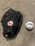 Fenway Park 100 Years Red Sox Wilson Glove And Rawlings Ball. Fixed Price $199.99.