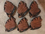 Lot Of 6 Macgregor Bbmeshrx Baseball Glove Right Hand. Left Handed Thrower. Fixed Price $60.00.