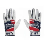 Franklin Classic One Hi-lite Batting Gloves Youth Large Patriotic Red White Blue. Fixed Price $28.79.