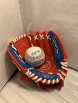 Rawlings Players Series Youth Tball Baseball Glove Right Hand Throw Red Blue. Fixed Price $12.99.