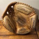 Jim Pagliaroni Vintage Trio Hollander Baseball Catchers Glove Professional Model. Fixed Price $30.03.
